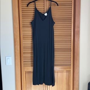 A New Day, soft black slip dress